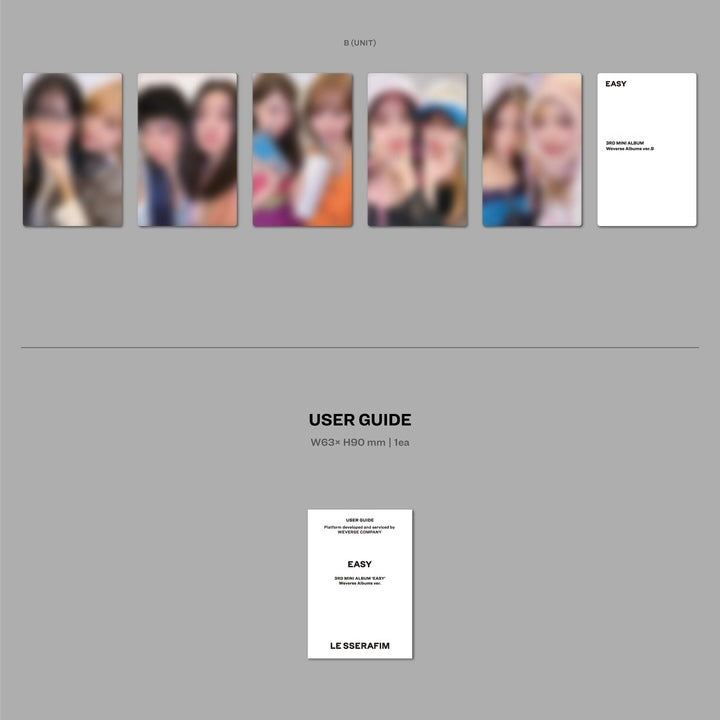 LE SSERAFIM EASY (3rd Mini Album) (WEVERSE ALBUMS VER.)