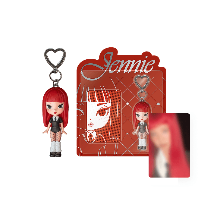 JENNIE ruby キーリング　キーホルダー　トレカ JENNIEグッズ ギフトボックス RUBY フォトカード BLACKPINK