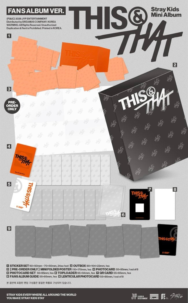 STRAY KIDS - THIS & THAT (FANS ALBUM VER.)