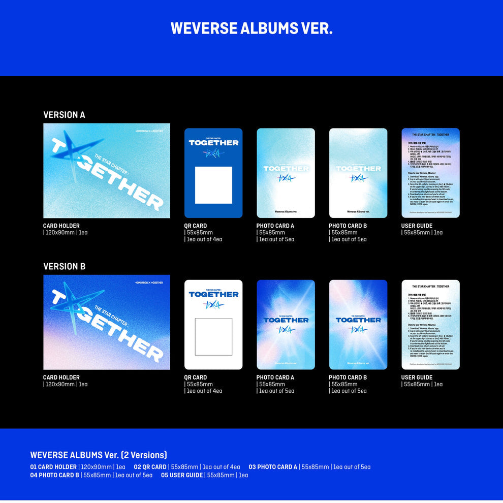 TOMORROW X TOGETHER (TXT) - THE STAR CHAPTER: TOGETHER (WEVERSE ALBUMS VER.)