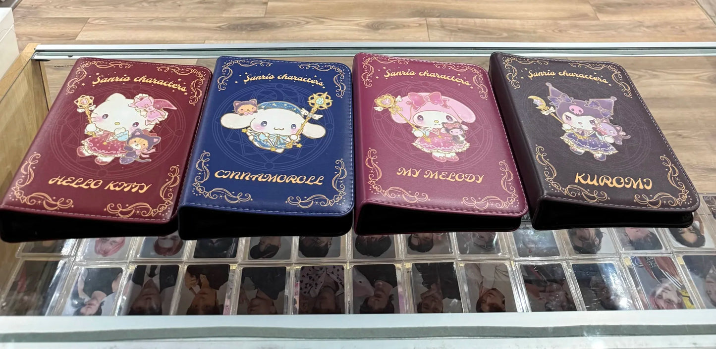 Saniro 4 pocket ziper binder (20 pages included holds 160 cards)