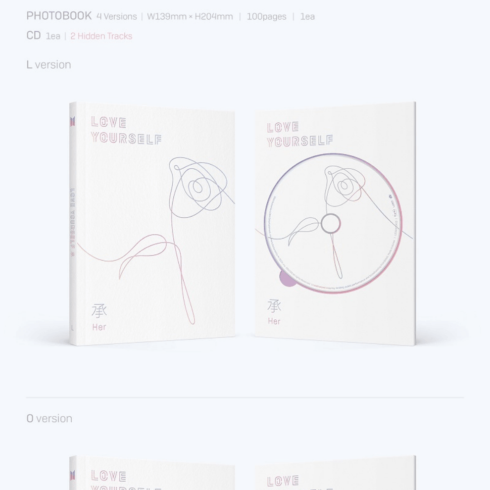 BTS - LOVE YOURSELF 承 'HER' (5TH MINI ALBUM)