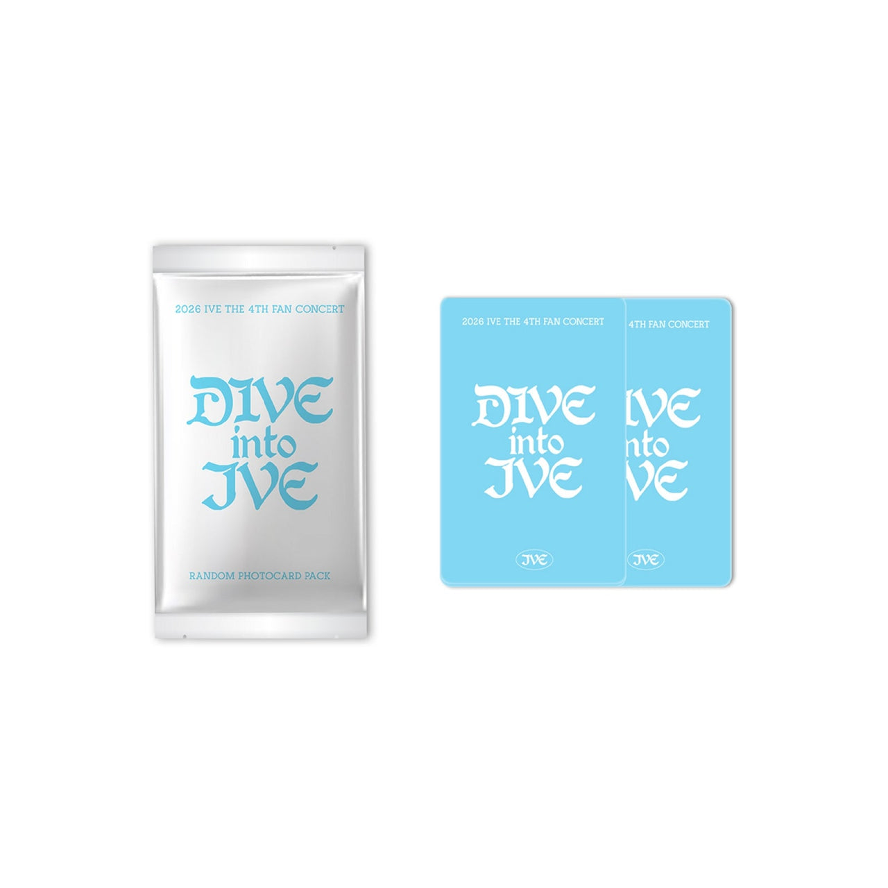 IVE - DIVE INTO IVE 4TH FAN CONCERT OFFICIAL MD RANDOM PHOTOCARD PACK