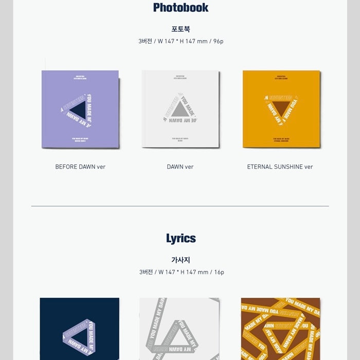 SEVENTEEN - Mini 6th Album Repackage YOU MADE MY DAWN