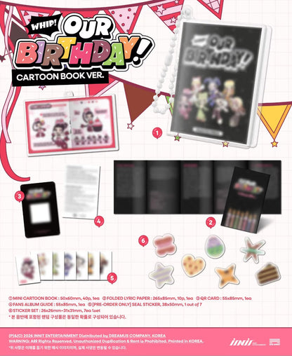OURBIRTHDAY - 1ST SINGLE ALBUM [OUR BIRTHDAY] CARTOON BOOK VER.