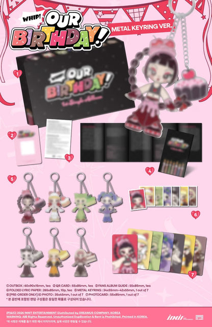 OURBIRTHDAY - 1ST SINGLE ALBUM [OUR BIRTHDAY] METAL KEYRING VER. (RANDOM)