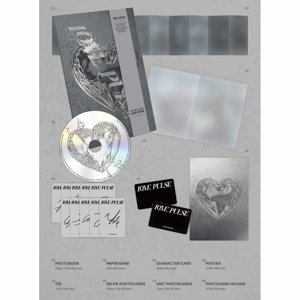 [PRE-ORDER] TREASURE - 3RD MINI ALBUM [LOVE PULSE]