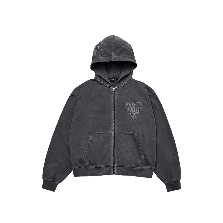 [PRE-ORDER] ENHYPEN - ARTIST MADE COLLECTION BY ENHYPEN OFFICIAL MD 109 ZIP UP HOODIE CHARCOAL BY SUNGHOON