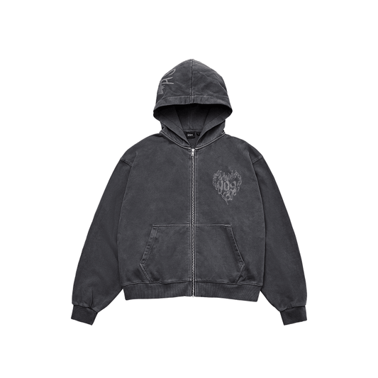 [PRE-ORDER] ENHYPEN - ARTIST MADE COLLECTION BY ENHYPEN OFFICIAL MD 109 ZIP UP HOODIE CHARCOAL BY SUNGHOON
