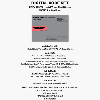 [PRE-ORDER] LE SSERAFIM - LE SSERAFIM ON-OFF 23-24