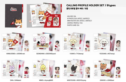 [PRE-ORDER] ATEEZ X ANITEEZ ANITEEZ IN THE CALLING MD 23. CALLING PROFILE HOLDER SET
