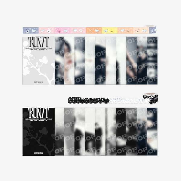 [PRE-ORDER] POSTCARD BOOK & ROLL STICKER SET - RUN IT