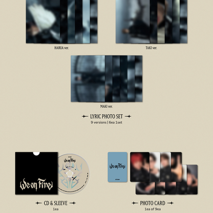 &TEAM - 3RD EP [WE ON FIRE] SOLO EDITION (9 VERSIONS)