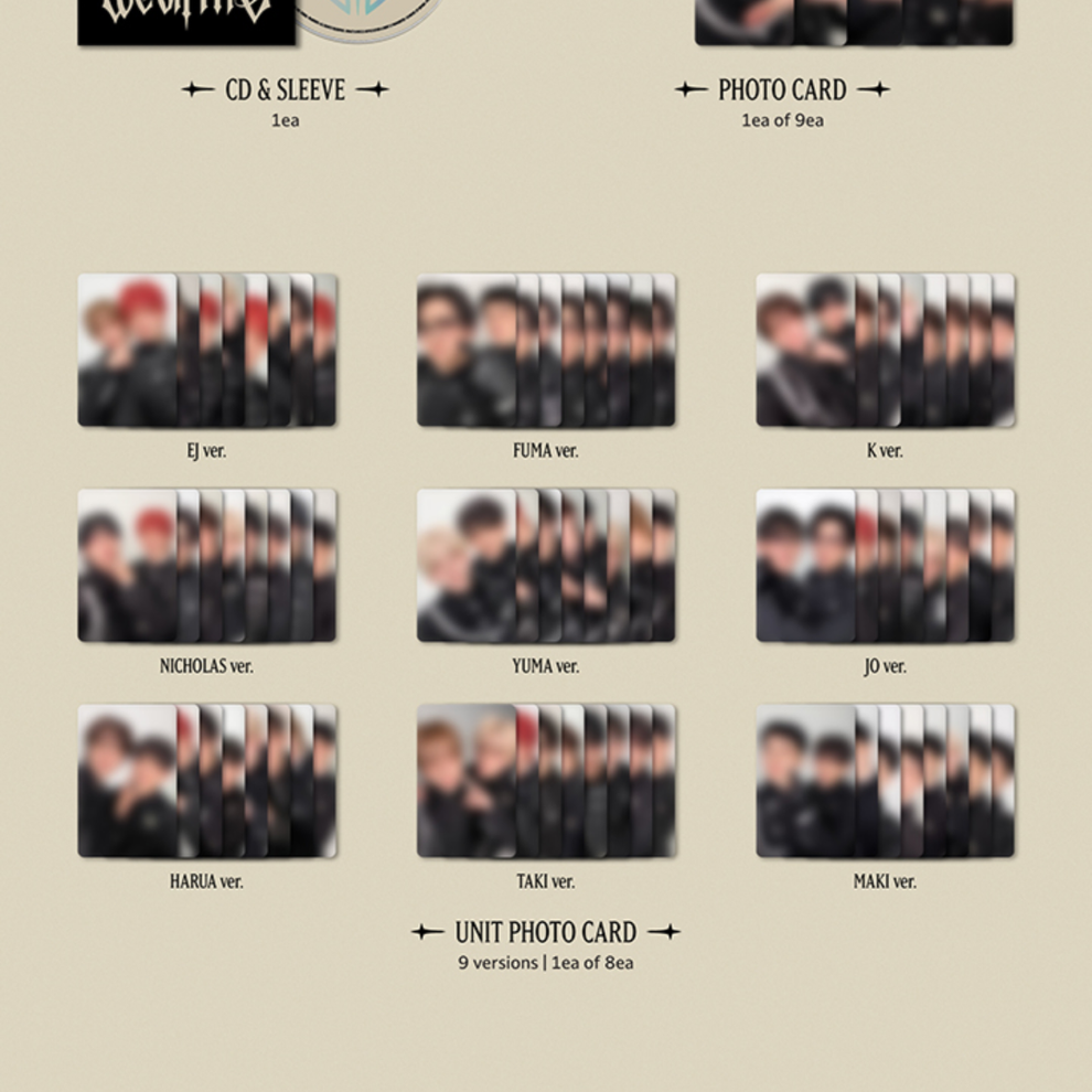 &TEAM - 3RD EP [WE ON FIRE] SOLO EDITION (9 VERSIONS)