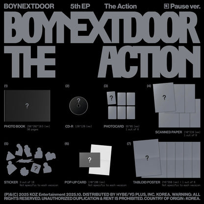 [PRE-ORDER] (WEVERSE POB) BOYNEXTDOOR - 5TH EP [THE ACTION]