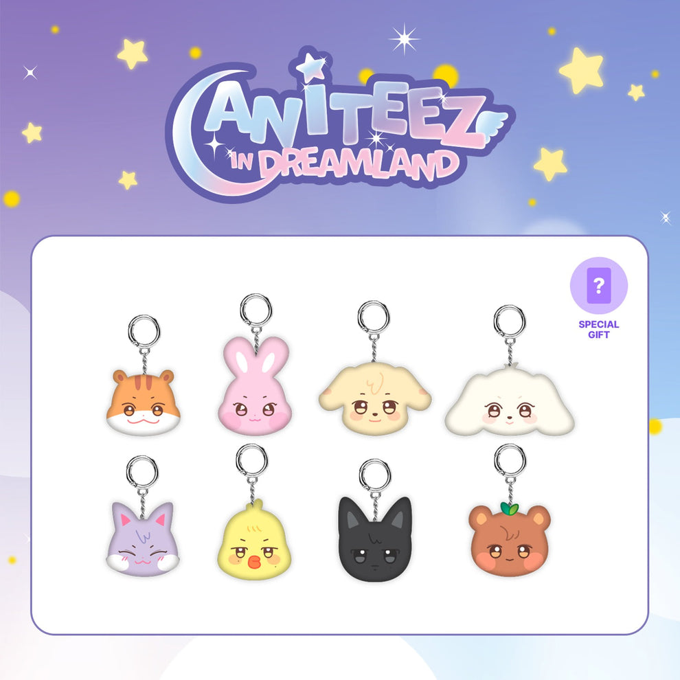 [PRE-ORDER] ATEEZ X ANITEEZ [ANITEEZ IN DREAMLAND] MD 03. MINI FACE KEYRING