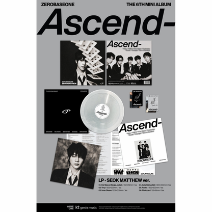 [PRE-ORDER] ZEROBASEONE - THE 6TH MINI ALBUM [ASCEND-] LP VER. (5 VERSIONS) RANDOM