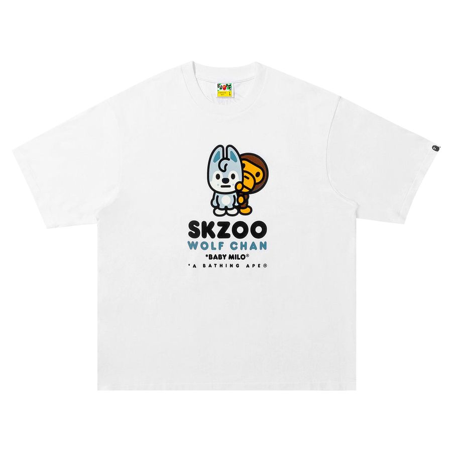BAPE x Stray Kids Wolf Chan Baby Milo Tee