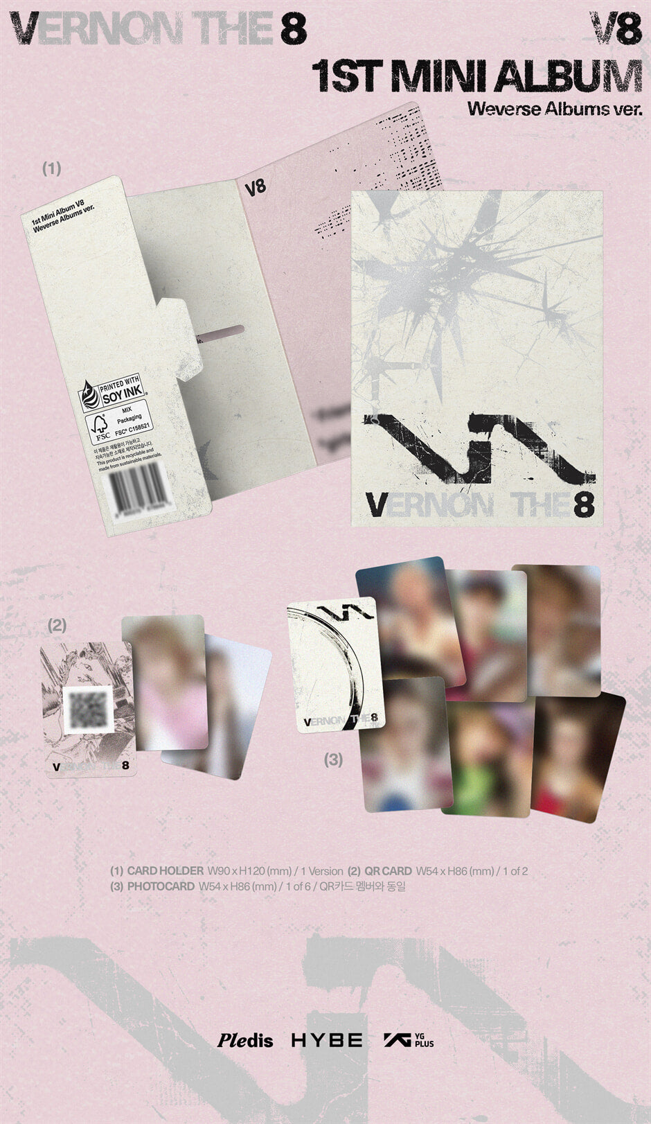 [PRE-ORDER] THE 8, VERNON - V8 1st Mini Album 'V8' WEVERSE ALBUM VER.