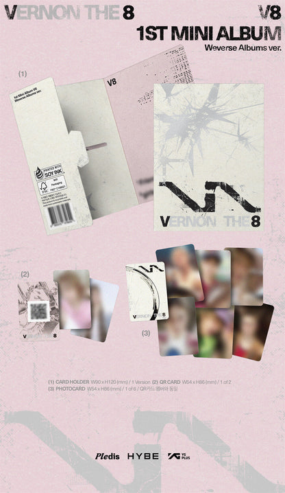 [PRE-ORDER] THE 8, VERNON - V8 1st Mini Album 'V8' WEVERSE ALBUM VER.