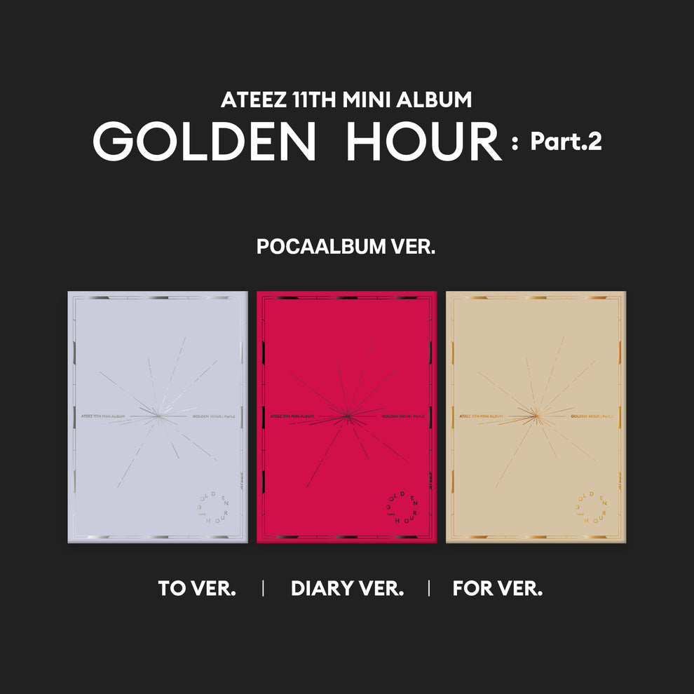 [PRE-ORDER] ATEEZ - GOLDEN HOUR : PART 2 (POCA VERSIONS)