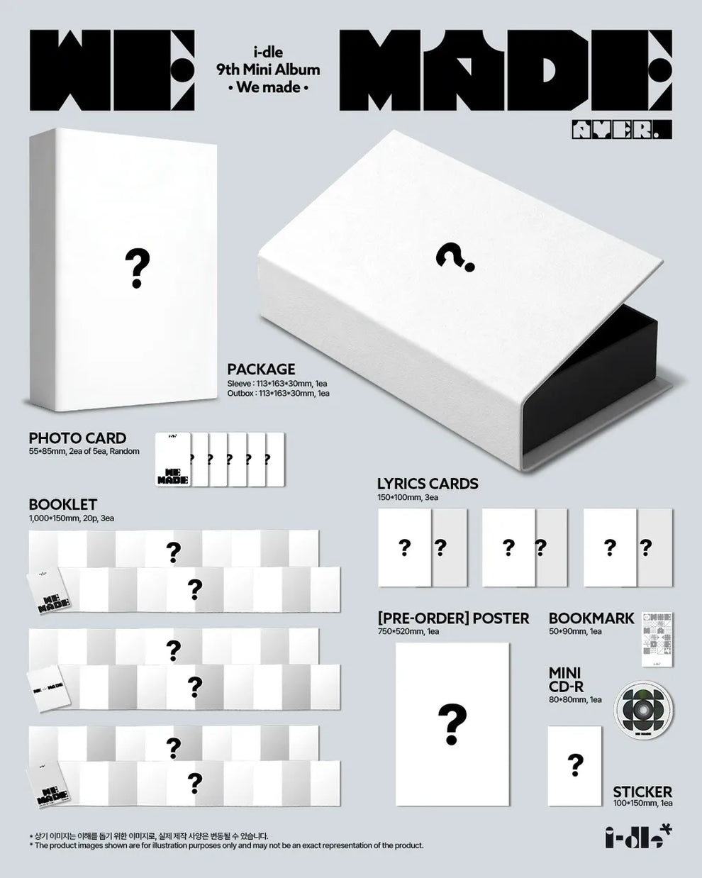[PRE-ORDER] I-DLE - 9TH MINI ALBUM [WE MADE] (A VER.)