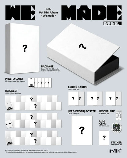 [PRE-ORDER] I-DLE - 9TH MINI ALBUM [WE MADE] (A VER.)