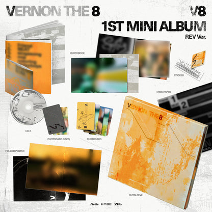 [PRE-ORDER] THE 8, VERNON - V8 1st Mini Album 'V8' (2 VERSIONS) RANDOM