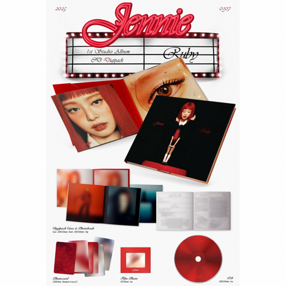 [SIGNED POSTCARD] JENNIE - THE 1ST STUDIO ALBUM [RUBY] (CD DIGIPACK)