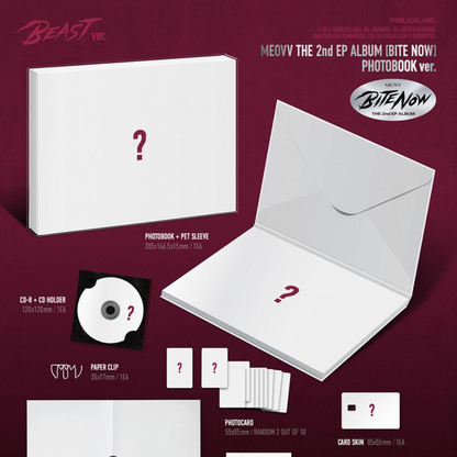 MEOVV - THE 2ND EP ALBUM [BITE NOW] PHOTOBOOK VER. (2 VERSIONS) RANDOM