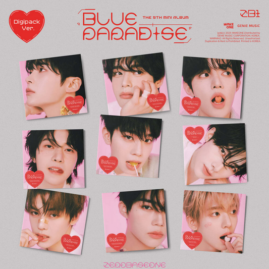 [PRE-ORDER] ZEROBASEONE - 5TH MINI ALBUM [BLUE PARADISE] DIGIPACK VER. (9 VERSIONS) RANDOM