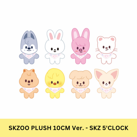 [PRE-ORDER] STRAY KIDS SKZOO PLUSH 10CM Ver. - SKZ 5'CLOCK