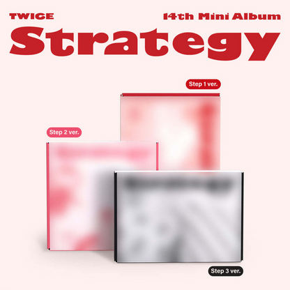 [PRE-ORDER] (JYPSHOP POB)TWICE – 14th Mini Album [STRATEGY] (Set)