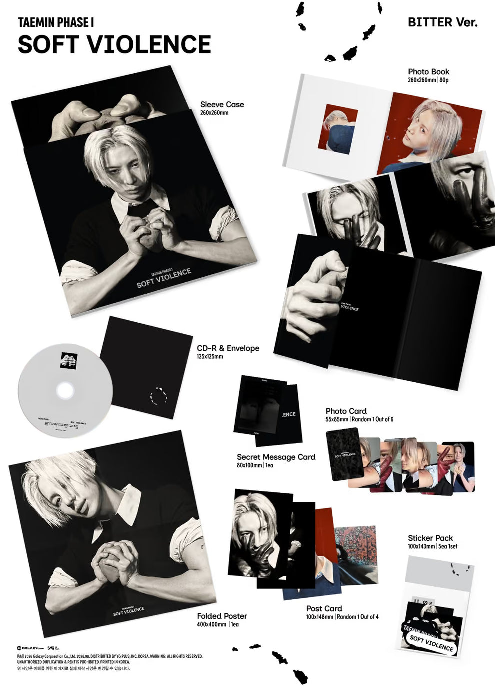 TAEMIN - [PHASE I : SOFT VIOLENCE] PHOTO BOOK VER. (2 VERSIONS)