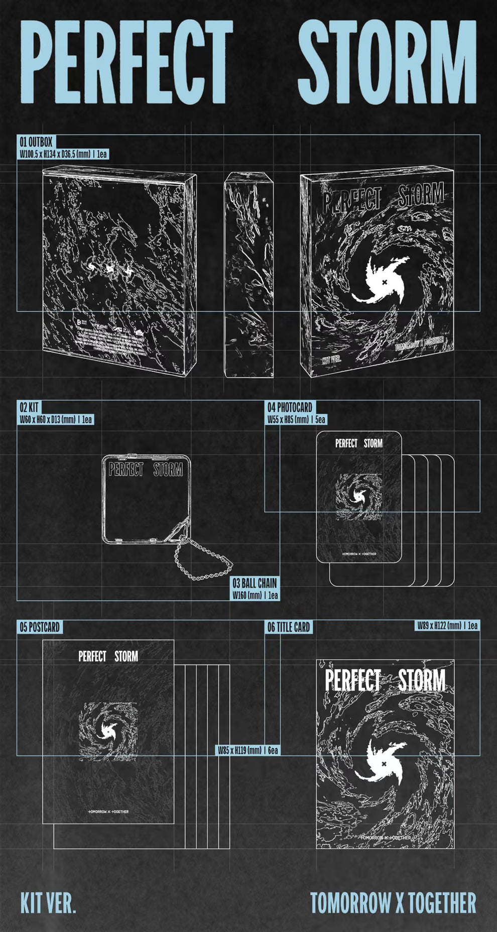 [PRE-ORDER] TOMORROW X TOGETHER (TXT) - 9TH MINI ALBUM [PERFECT STORM] (KIT VER.)