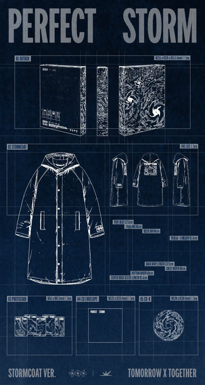 [PRE-ORDER] TOMORROW X TOGETHER (TXT) - 9TH MINI ALBUM [PERFECT STORM] (STORMCOAT VER.)