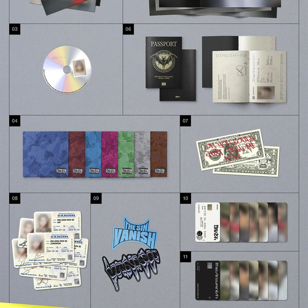 ENHYPEN 'THE SIN:VANISH' 7th Mini Album – Voice Key Ring Random Version (CD+Book+2 Cards)