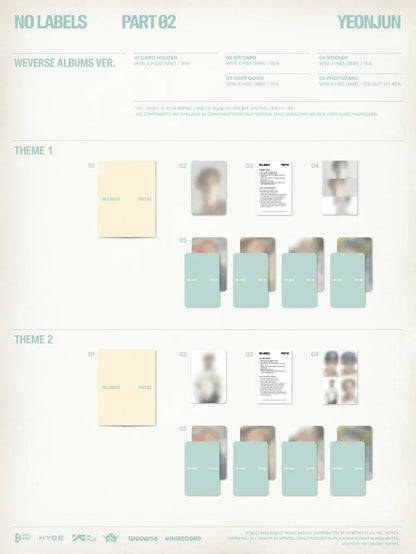 YEONJUN (TXT) - NO LABELS: PART 02 (WEVERSE ALBUMS VER.) (2 VERSIONS) RANDOM