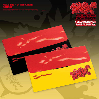NEXZ - 4TH MINI ALBUM [SAUCIN'] STICKER FANS ALBUM VER. (2 VERSIONS)