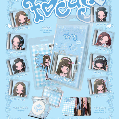 HEARTS2HEARTS - 1ST MINI ALBUM [FOCUS] (SMINI VER.) (8 VERSIONS)