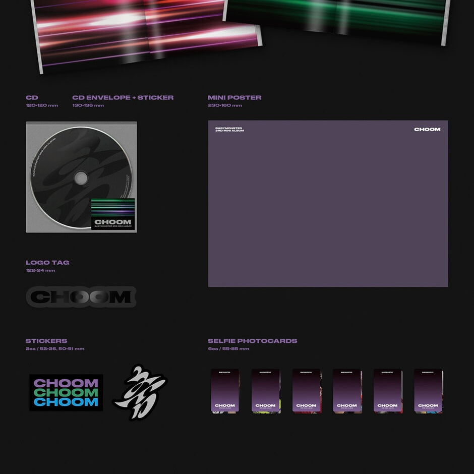 [PRE-ORDER] BABYMONSTER - 3RD MINI ALBUM [CHOOM] (3 VERSIONS)