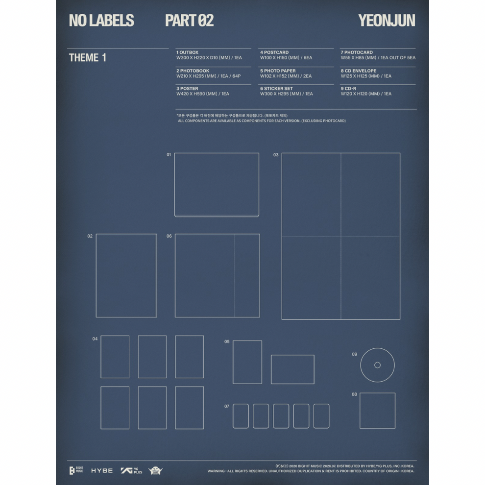 [PRE-ORDER] (ALADIN POB) YEONJUN (TXT) - NO LABELS: PART 02 (3 VERSIONS) RANDOM