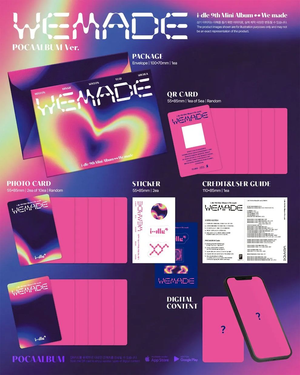 [PRE-ORDER] I-DLE - 9TH MINI ALBUM [WE MADE] (POCAALBUM VER.)