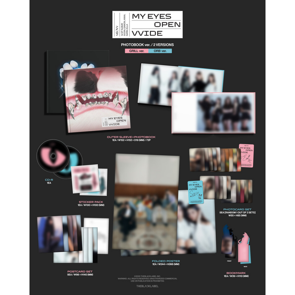 MEOVV - 1ST EP ALBUM [MY EYES OPEN VVIDE] (PHOTOBOOK VER.)