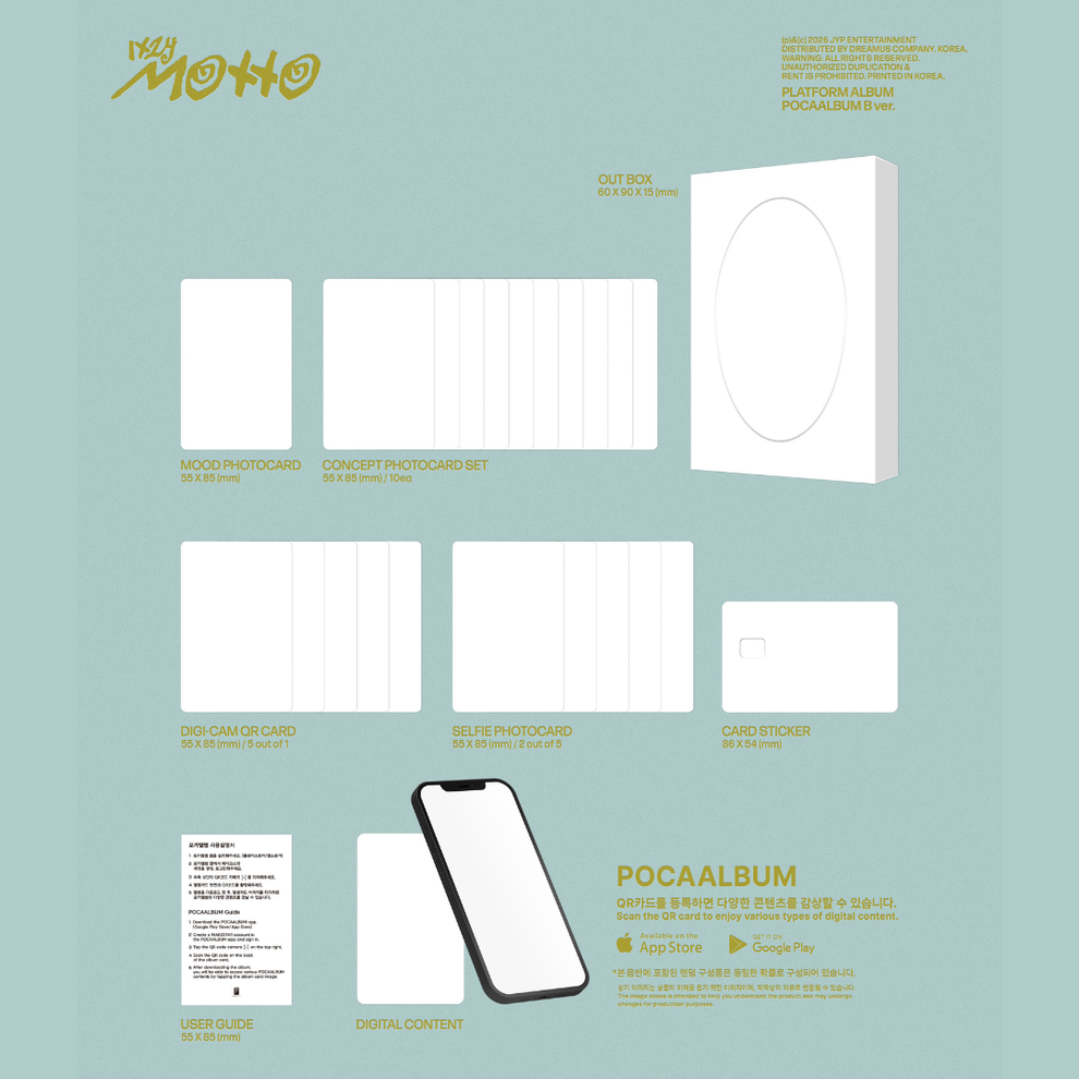 ITZY - [MOTTO] POCAALBUM VER. (2 VERSIONS) RANDOM