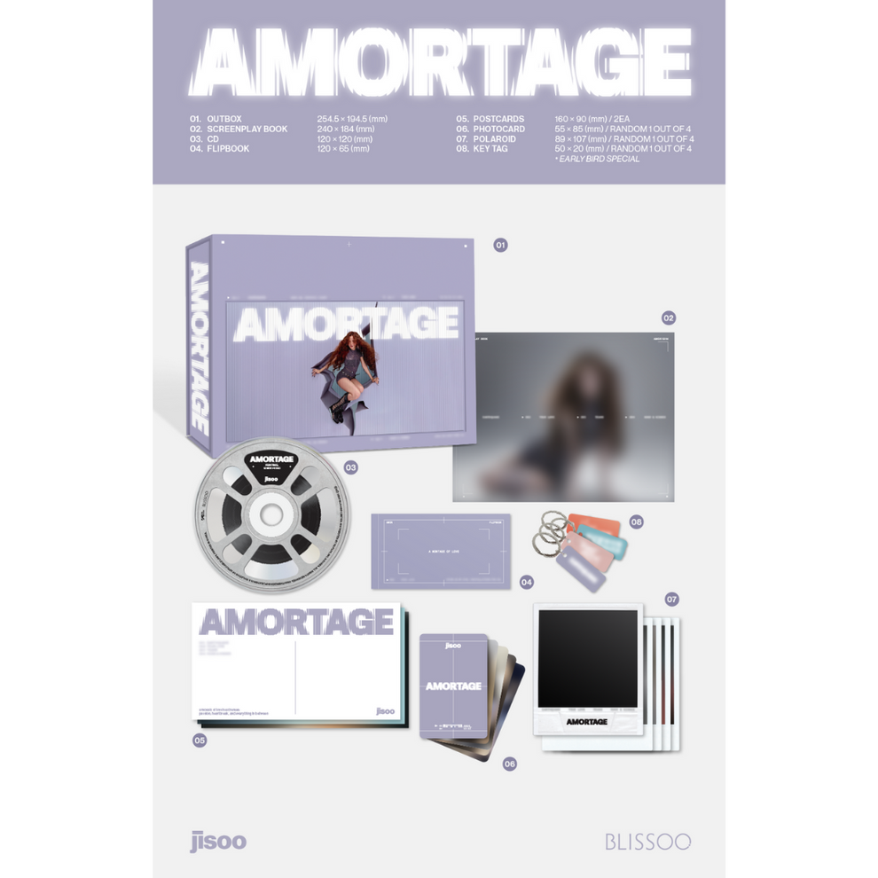 [PRE-ORDER] (YGSELECT POB) JISOO - MINI ALBUM [AMORTAGE] EXCLUSIVE EDITION (SET)