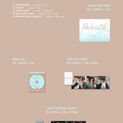 &TEAM - KR 1ST MINI ALBUM [BACK TO LIFE] PHOTOCARD BOX (MINI CD-R VER.)
