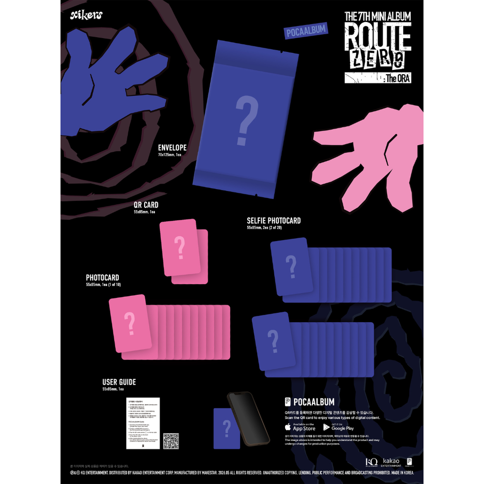 [PRE-ORDER] XIKERS - 7TH MINI ALBUM [ROUTE ZERO : THE ORA] (POCAALBUM)