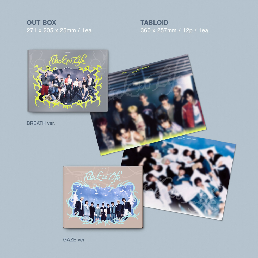 &TEAM - KR 1ST MINI ALBUM [BACK TO LIFE] (2 VERSIONS)