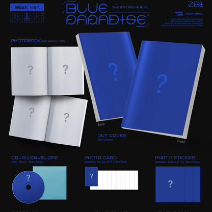 [PRE-ORDER] ZEROBASEONE - 5TH MINI ALBUM [BLUE PARADISE] (SET)